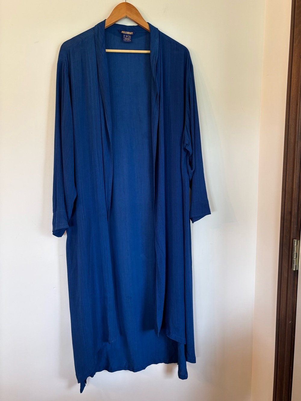 Blue Women's Vibrant Kimono Boho Robe NWOT